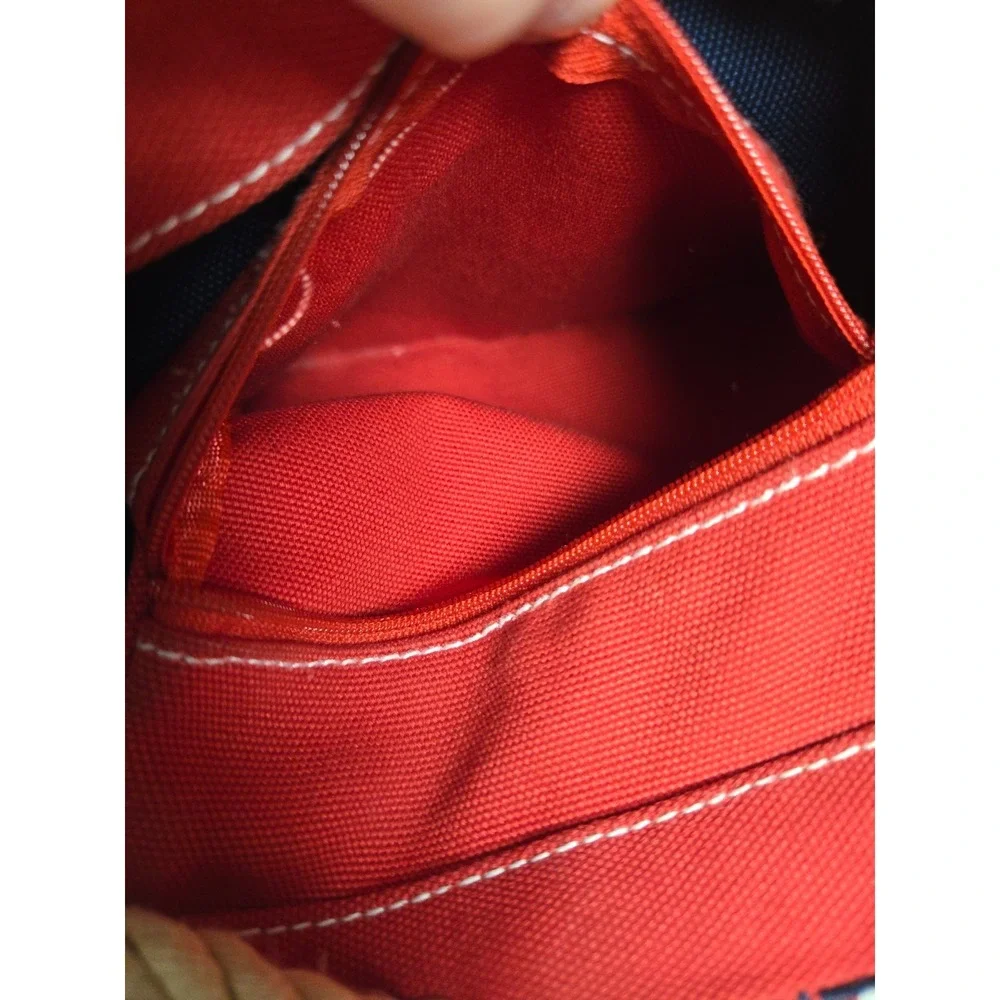 Tommy Hilfiger Lobster Print Canvas Backpack Nautical Coastal Bag